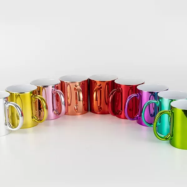 Krūzes ar metālisko pārklājumu 330ml