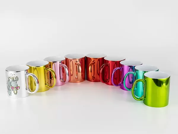 Krūzes ar metālisko pārklājumu 330ml